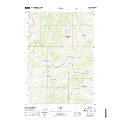 2020 Map of Yellow Peak, 2020 Print