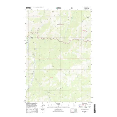2017 Map of Yellow Pine, 2017 Print