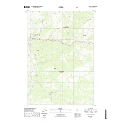 2020 Map of Yellow Pine, 2020 Print
