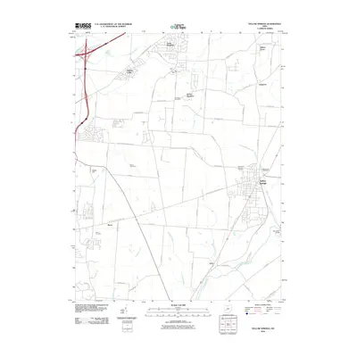 2010 Map of Yellow Springs, 2010 Print