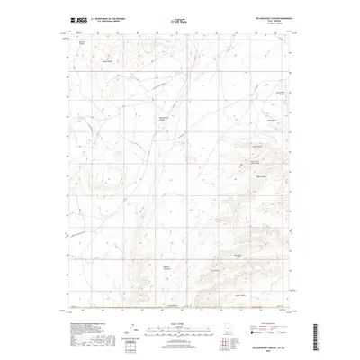 2020 Map of Yellowjacket Canyon, 2020 Print