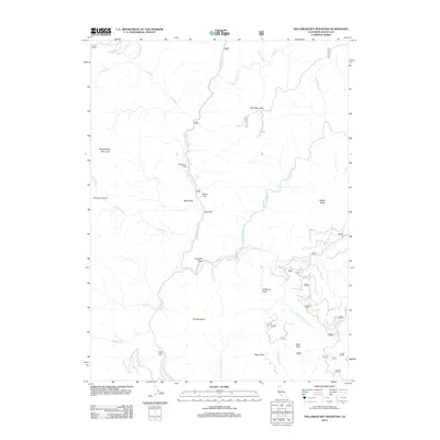2012 Map of Yellowjacket Mountain, 2012 Print