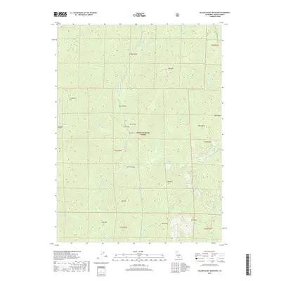 2018 Map of Yellowjacket Mountain, 2018 Print