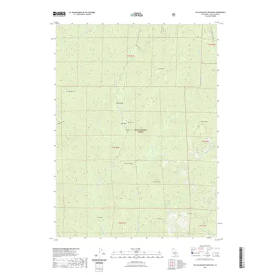 2021 Map of Yellowjacket Mountain, 2021 Print