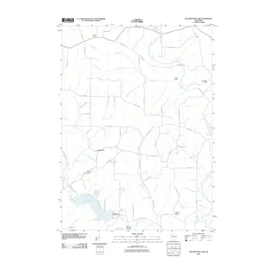 2010 Map of Yellowstone Lake, 2010 Print