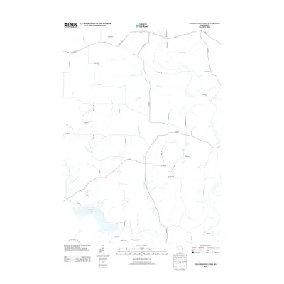 2013 Map of Yellowstone Lake, 2013 Print