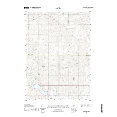 2018 Map of Yellowstone Lake, 2018 Print