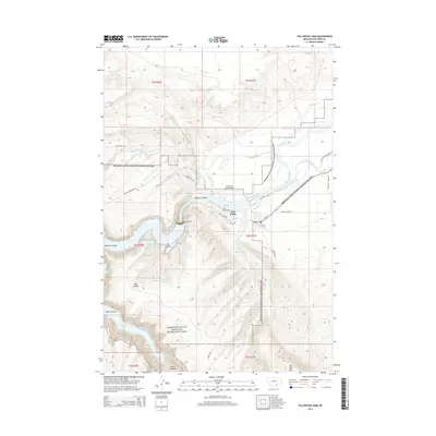 2014 Map of Yellowtail Dam, 2014 Print