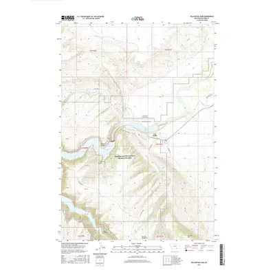 2017 Map of Yellowtail Dam, 2017 Print