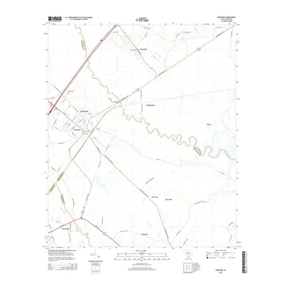2014 Map of Yemassee, 2014 Print