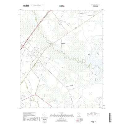 2020 Map of Yemassee, 2020 Print