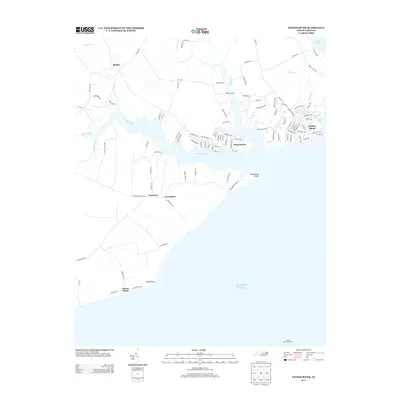 2013 Map of Yeopim River, 2013 Print