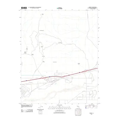 2012 Map of Yermo, 2012 Print