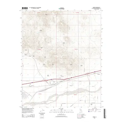2015 Map of Yermo, 2015 Print
