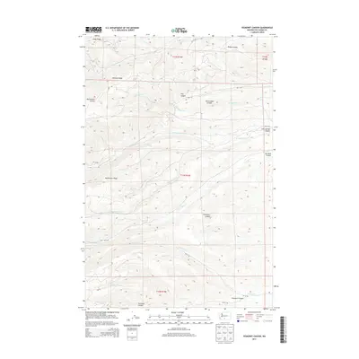 2013 Map of Yesmowit Canyon, 2013 Print
