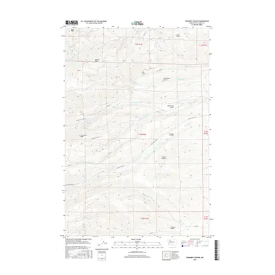2017 Map of Yesmowit Canyon, 2017 Print