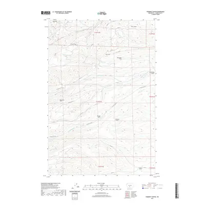 2020 Map of Yesmowit Canyon, 2020 Print