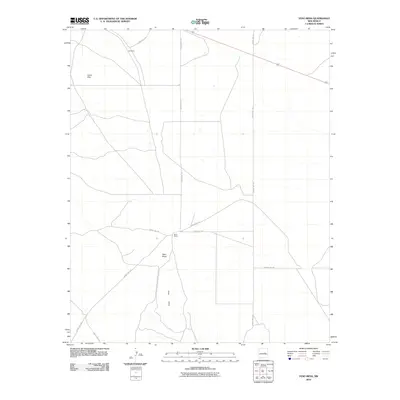 2010 Map of Yeso Mesa, 2010 Print