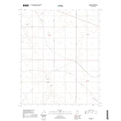2020 Map of Yeso Mesa, 2020 Print