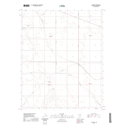 2023 Map of Yeso Mesa, 2023 Print