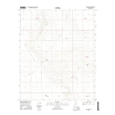 2017 Map of Yeso Mesa SE, 2017 Print