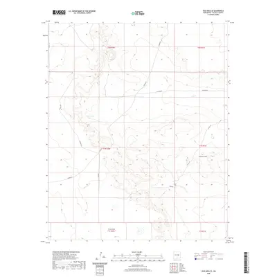 2020 Map of Yeso Mesa SE, 2020 Print