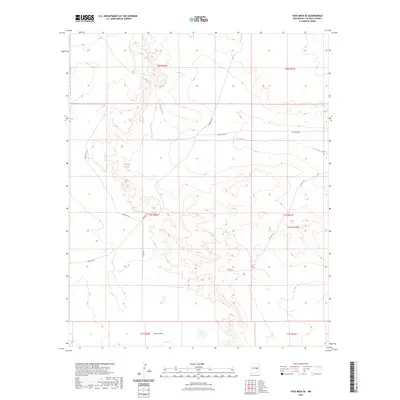 2023 Map of Yeso Mesa SE, 2023 Print