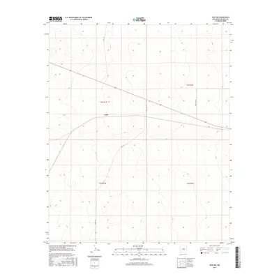 2017 Map of Yeso NW, 2017 Print