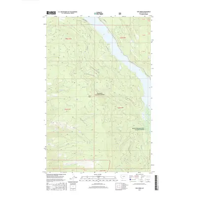 2017 Map of Yew Creek, 2017 Print