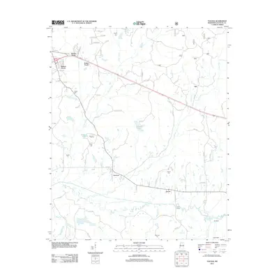 2012 Map of Yocona, 2012 Print
