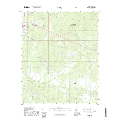 2018 Map of Yocona, 2018 Print