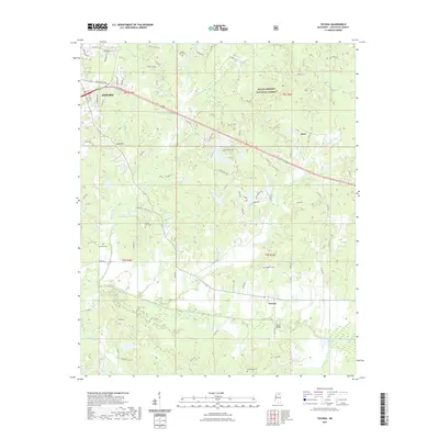2021 Map of Yocona, 2021 Print