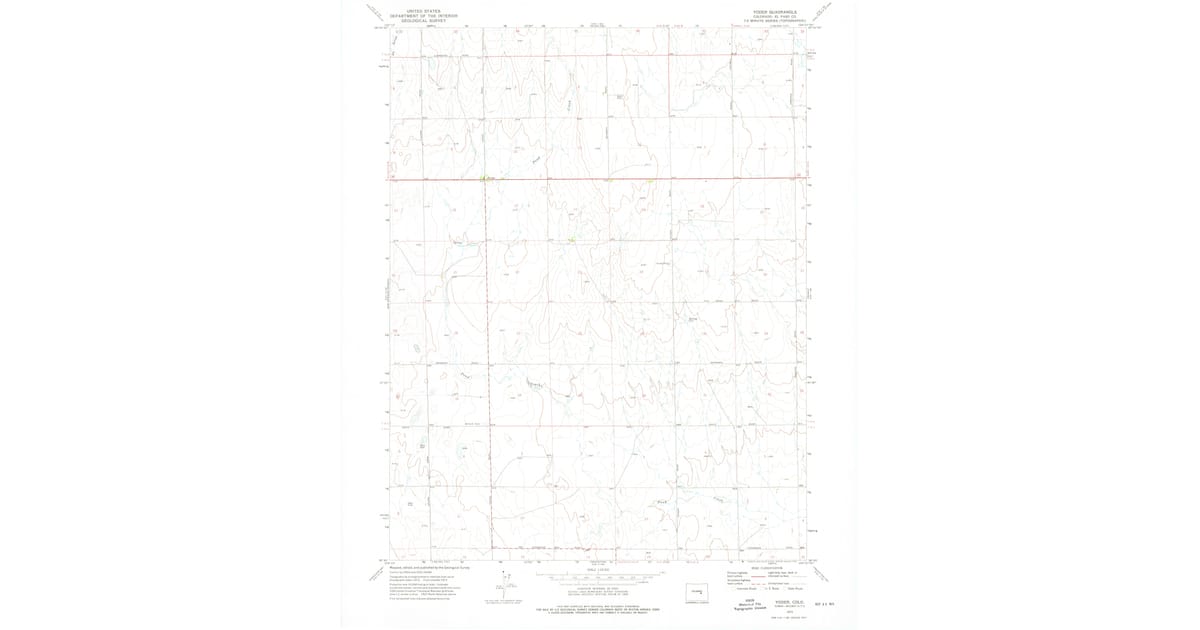 1970s Maps of Yoder, CO | Pastmaps