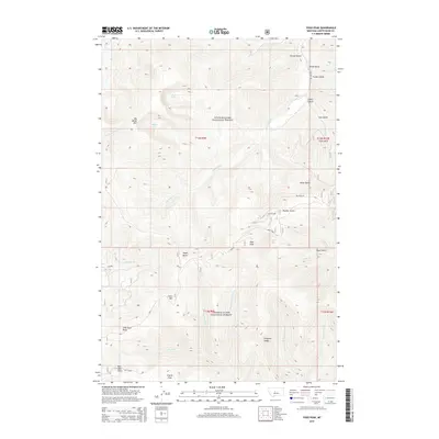 2014 Map of Yogo Peak, 2014 Print