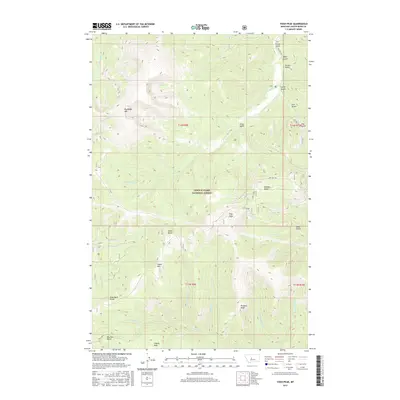 2017 Map of Yogo Peak, 2017 Print
