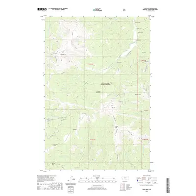 2020 Map of Yogo Peak, 2020 Print