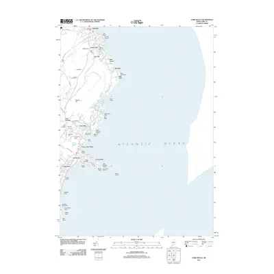 2011 Map of York Beach, 2011 Print
