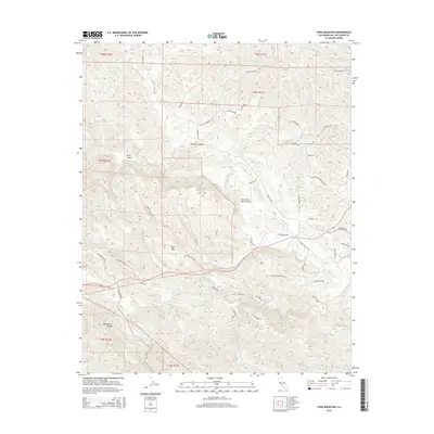 2015 Map of York Mountain, 2015 Print