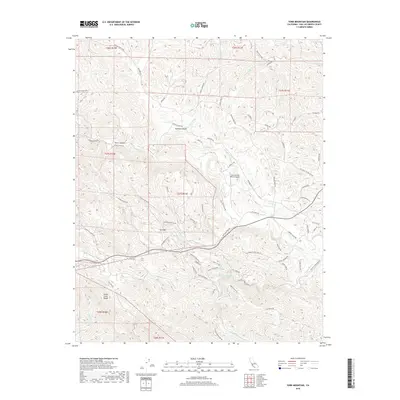 2018 Map of York Mountain, 2018 Print