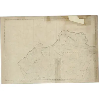 1854 Map of Yorkshire 1, 1856 Print