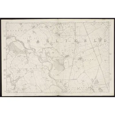 1853 Map of Yorkshire 102, 1856 Print