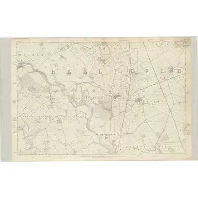 1853 Map of Yorkshire 102, 1856 Print