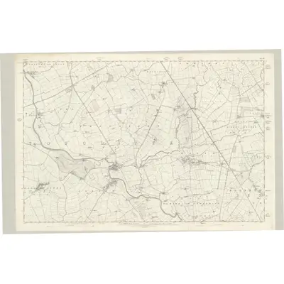 1853 Map of Yorkshire 103, 1856 Print