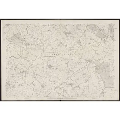 1853 Map of Yorkshire 104, 1856 Print