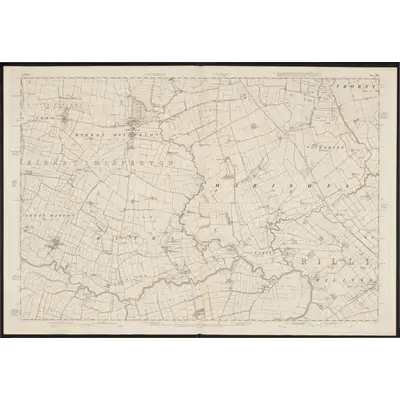 1848 Map of Yorkshire 107, 1854 Print