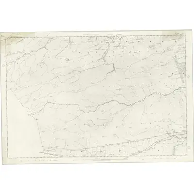 1854 Map of Yorkshire 11, 1857 Print