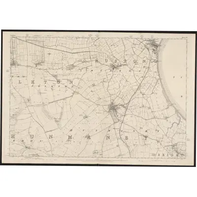 1849 Map of Yorkshire 110, 1854 Print