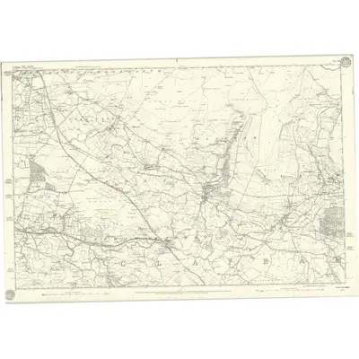 1846 Map of Yorkshire 113, 1851 Print