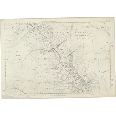 1849 Map of Yorkshire 117, 1853 Print