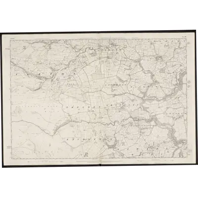 1849 Map of Yorkshire 118, 1854 Print